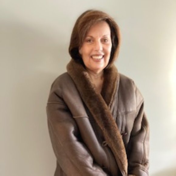 CHOCOLATE BROWN SHEARLING JACKET - Picture 3 of 3